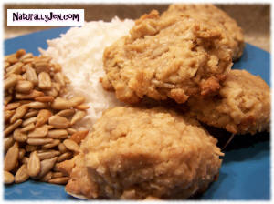 Vegan Coconut Sunflower Seed Cookies