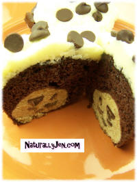 Cookie Dough Center Surprise Chocolate Cupcakes