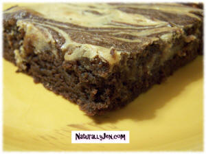 Peanutbutter Swirl Brownies by Naturally Jen