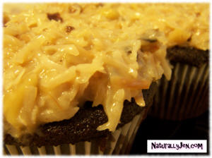 German Chocolate Cupcakes