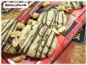 Vegan Chocolate Drizzled Peanut Butter Cookies